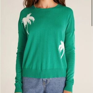 Palm tree sweater size small